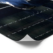 Bob Langrish | Dappel Gray Arab Headshot Backlit Poster (Ecke)