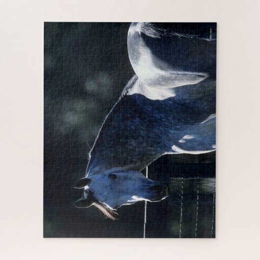 Bob Langrish | Dappel Gray Arab Headshot Backlit Puzzle (Vertikal)