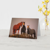 Bob Langrish | Drei in Sonnenuntergang Stehende Ar Karte (Gelbe Blume)