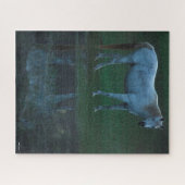 Bob Langrish Grau Arabisch Stehend durch Teich Ref Puzzle (Horizontal)