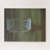 Bob Langrish | Grau-Arabische Grazing Water Reflec Puzzle (Horizontal)