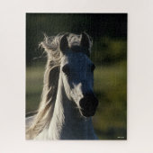 Bob Langrish | Graue andalusische Headshot Backlit Puzzle (Vertikal)