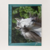 Bob Langrish | Grauer andalusischer Stallion Heads Puzzle (Vertikal)