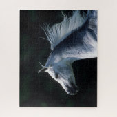 Bob Langrish | Grauer arabischer Headshot 3 Puzzle (Vertikal)