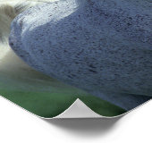 Bob Langrish | Grauer arabischer Headshot Poster (Ecke)