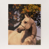 Bob Langrish | Grauer arabischer Stallion Headshot Puzzle (Vertikal)