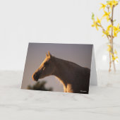 Bob Langrish | Grauer Stehender Backlit Headshot Karte (Gelbe Blume)