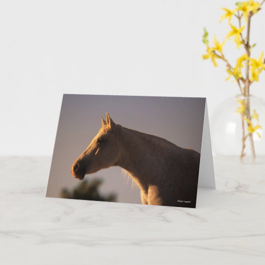 Bob Langrish | Grauer Stehender Backlit Headshot Karte (Gelbe Blume)