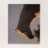 Bob Langrish | Grauer Stehender Backlit Headshot Puzzle (Vertikal)