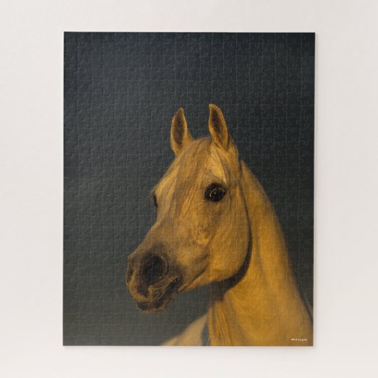 Bob Langrish | Graues arabisches Headshot in Sunse Puzzle (Vertikal)