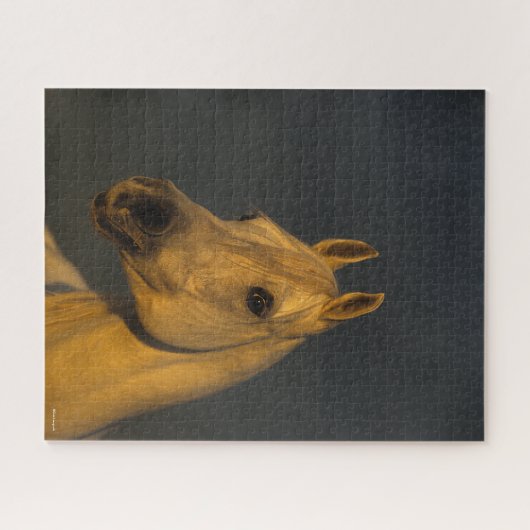 Bob Langrish | Graues arabisches Headshot in Sunse Puzzle (Horizontal)