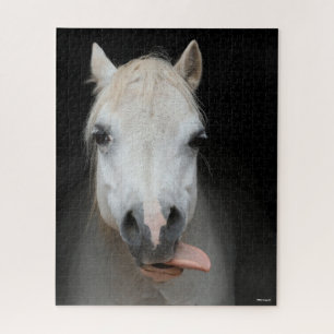 Bob Langrish   Grauwalisischer Pony mit Zunge raus Puzzle