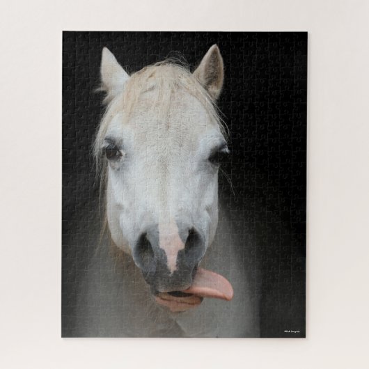 Bob Langrish | Grauwalisischer Pony mit Zunge raus Puzzle (Vertikal)