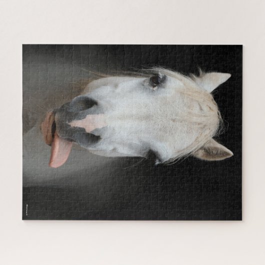Bob Langrish | Grauwalisischer Pony mit Zunge raus Puzzle (Horizontal)