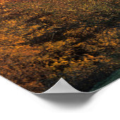 Bob Langrish Gray Warmblut Pferd Stehend Herbst Poster (Ecke)