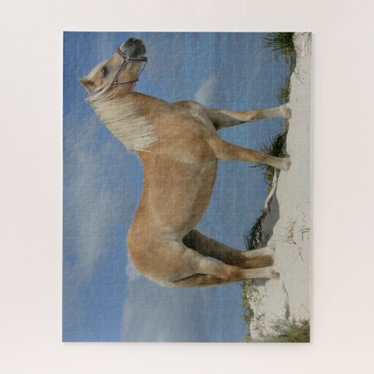 Bob Langrish | Haflinger am Strand Stehend Puzzle (Vertikal)