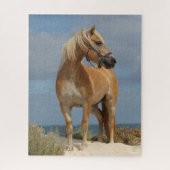 Bob Langrish | Haflinger Stehend am Strand Puzzle (Vertikal)