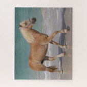 Bob Langrish | Haflinger Walking am Strand Puzzle (Vertikal)