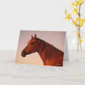 Bob Langrish | Kastanienkopfschuss Karte (Gelbe Blume)