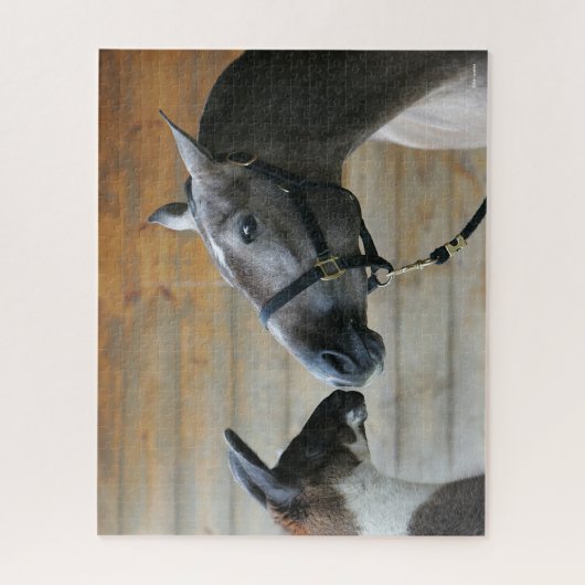 Bob Langrish Llama und Andalusischer Meeting Heads Puzzle (Vertikal)