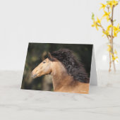 Bob Langrish | Lusitano Headshot Mane Flows Karte (Gelbe Blume)