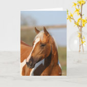 Bob Langrish | Paint Horse Headshot Karte (Gelbe Blume)