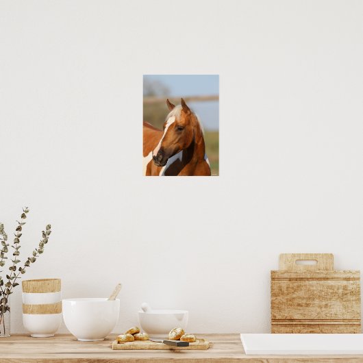 Bob Langrish | Paint Horse Headshot Poster (Küche)