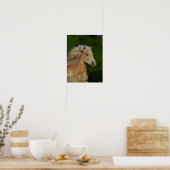 Bob Langrish | Palomino Haflinger Headshot Poster (Küche)