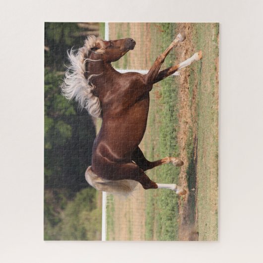 Bob Langrish | Palomino Morgan Pferderücken Puzzle (Vertikal)