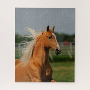 Bob Langrish Palomino Tennesee Walker Headshot Puzzle