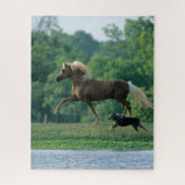 Bob Langrish | Palomino Tennessee Walker and Dog Puzzle (Vertikal)