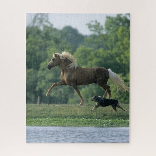 Bob Langrish | Palomino Tennessee Walker and Dog Puzzle (Vertikal)