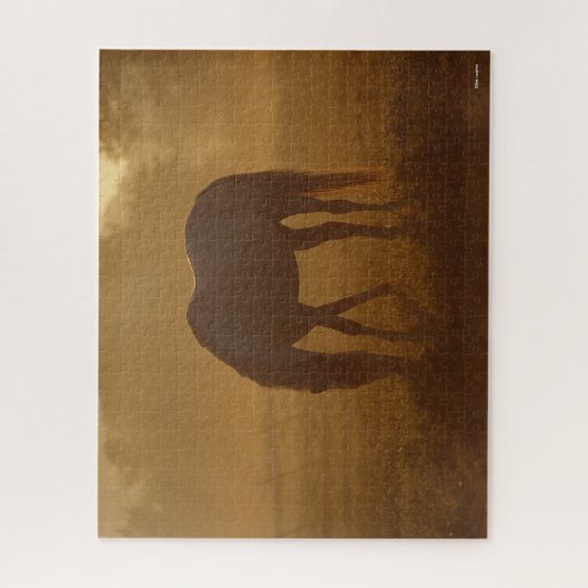 Bob Langrish | Pferdeweide Sonnenaufgang Puzzle (Vertikal)