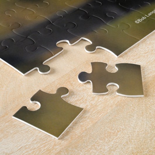 Bob Langrish | Pinto Warmblut Stehender Headshot Puzzle (Seite)