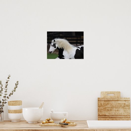 Bob Langrish Schwarzweiß-Weiß-Sinti und Roma-Vanne Poster (Küche)