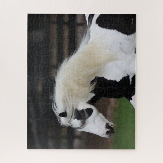 Bob Langrish Schwarzweiß-Weiß-Sinti und Roma-Vanne Puzzle (Vertikal)