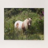 Bob Langrish | Shetland Pony Stehend in Blume Puzzle (Horizontal)