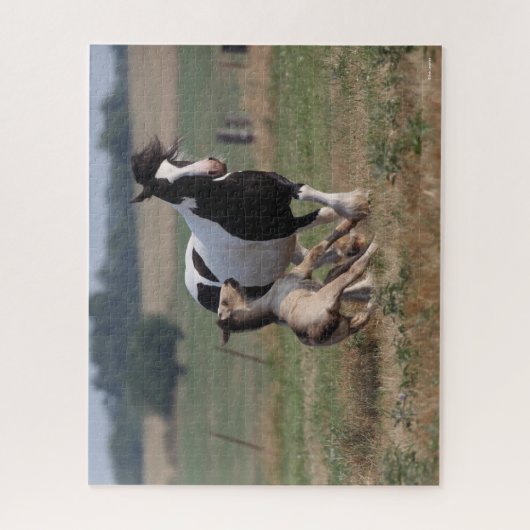 Bob Langrish | Sinti und Roma Vanner Mare and Foal Puzzle (Vertikal)