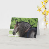 Bob Langrish | Stehender Kopfschuss von Friesian H Karte (Gelbe Blume)