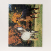 Bob Langrish Two Arabs Stehend in Field Puzzle (Vertikal)