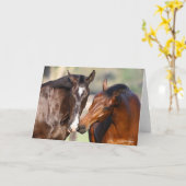 Bob Langrish | Two Canadian Sport Horses Meeting Karte (Gelbe Blume)