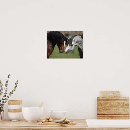 Bob Langrish | Two Welsh Ponies Meeting Poster (Küche)