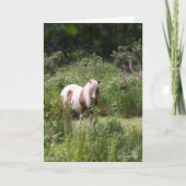 Bob Langrish | Von Blume Stehendes Shetland Pony Karte (Vorderseite)