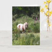 Bob Langrish | Von Blume Stehendes Shetland Pony Karte (Gelbe Blume)