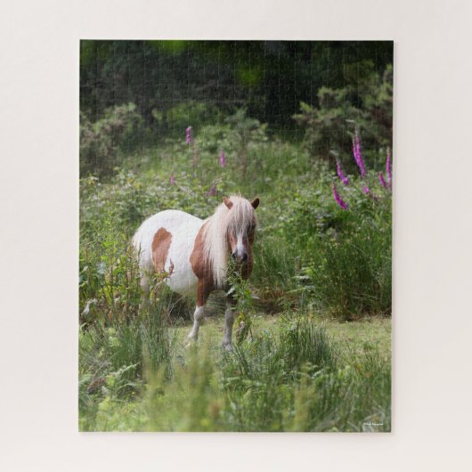 Bob Langrish | Von Blume Stehendes Shetland Pony Puzzle (Vertikal)