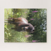 Bob Langrish | Von Blume Stehendes Shetland Pony Puzzle (Horizontal)