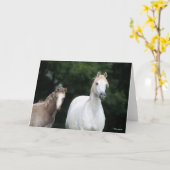 Bob Langrish | Walisische Pony Mare und Foal Karte (Gelbe Blume)