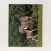 Bob Langrish | Walisischer Pony Mare und Foal Runn Puzzle (Vertikal)