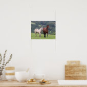 Bob Langrish | Welsh Pony Mare and Foal Standing Poster (Küche)