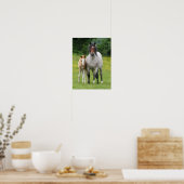 Bob Langrish | Welsh Pony Mare and Foal Stehend Poster (Küche)